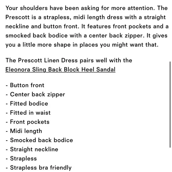 🌿NWT Reformation Prescott Linen Dress in Jalapeño